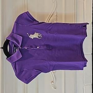 EUC RALPH LAUREN: Embellished logo Polo